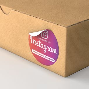 10 Stickers ronds Instagram suivez-nous 2