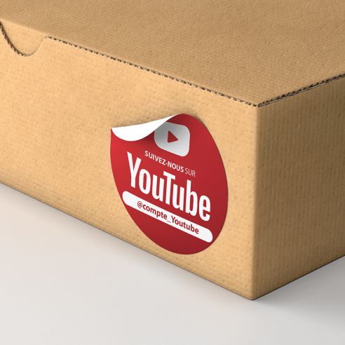 10 Stickers ronds Youtube suivez-nous