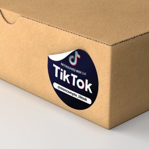 10 Stickers ronds Tik Tok suivez-nous 2