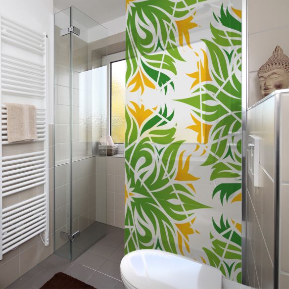 Adhésif dépoli paroi de douche