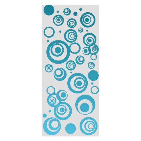 Adhésif dépoli ronds déco