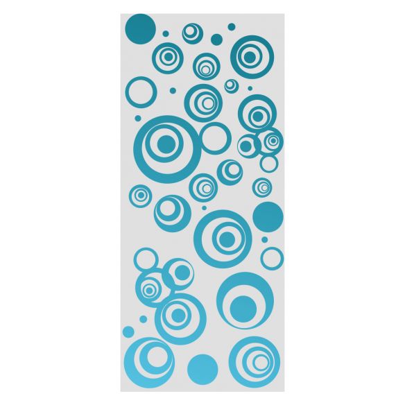 Adhésif dépoli ronds déco