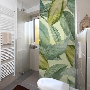 Adhésif dépoli feuillage 2