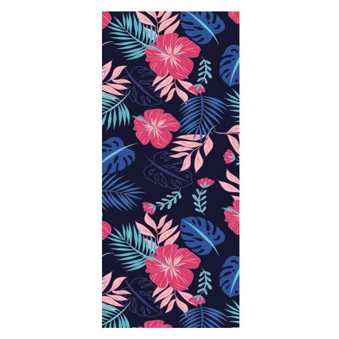 Adhésif dépoli déco florale