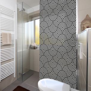 Adhésif dépoli ronds déco design 2