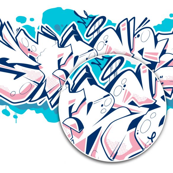 Sticker graffiti street culture