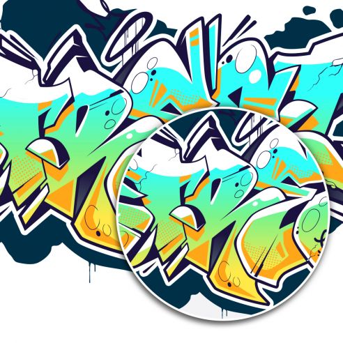 Sticker graffiti street