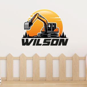 Sticker grue avec prénom