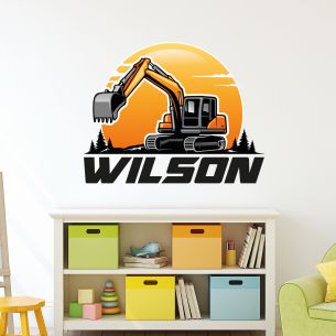 Sticker grue avec prénom 2