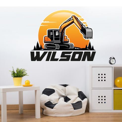 Sticker grue avec prénom