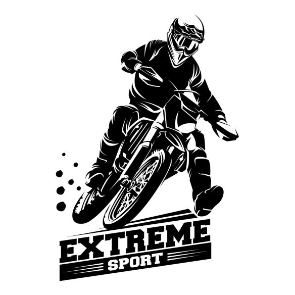 Sticker motocross extreme sport