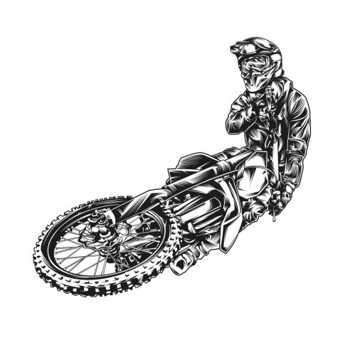 Sticker motocross