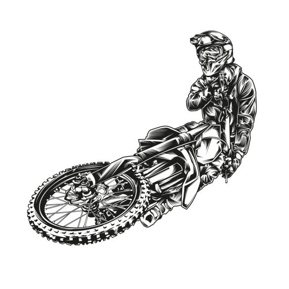 Sticker motocross