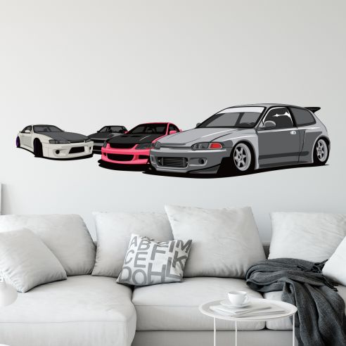 Sticker voitures tuning