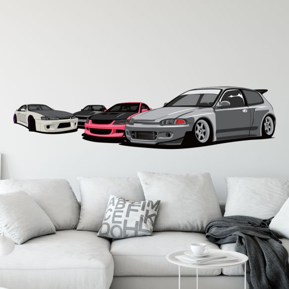 Sticker voitures tuning