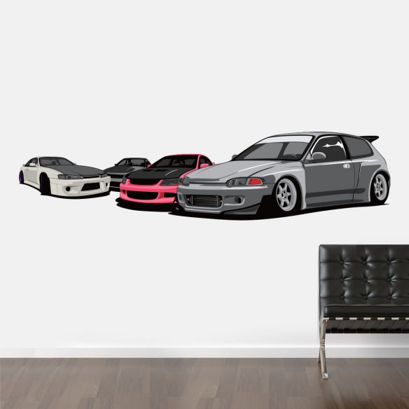 Sticker voitures tuning