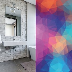 Adhésif dépoli design