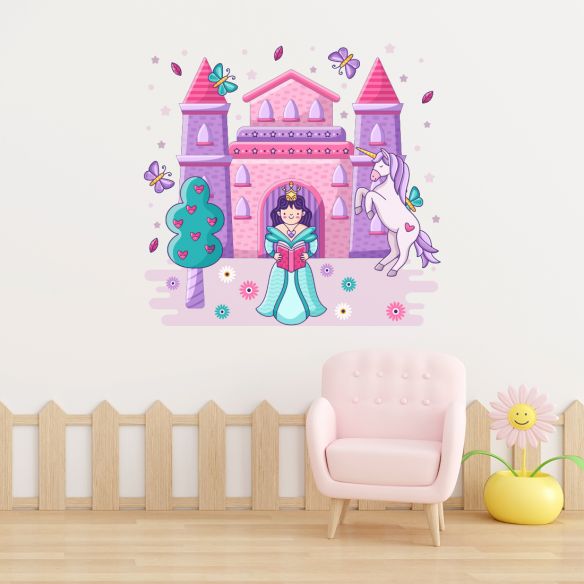 Sticker château de princesse
