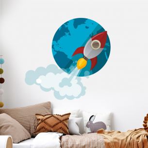 Sticker fusée 2