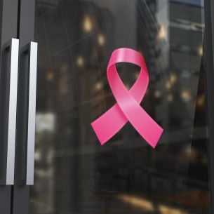 Sticker vitrine Octobre Rose