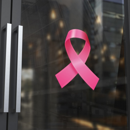 Sticker vitrine Octobre Rose