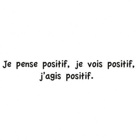 Sticker citation je pense positif