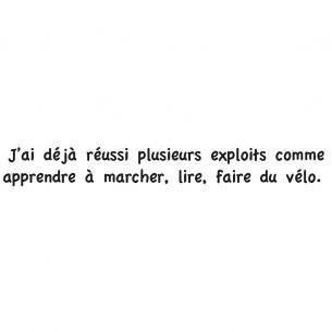 Sticker citation j'ai déjà réussi...