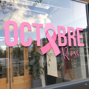 Stickers vitrine Octobre Rose