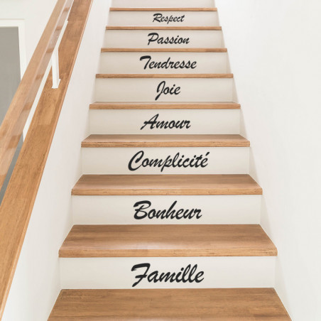 Stickers x5 contremarche escalier