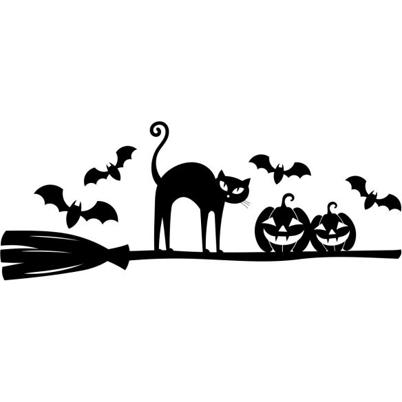 Sticker vitrine halloween