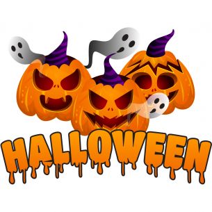 Stickers halloween citrouilles