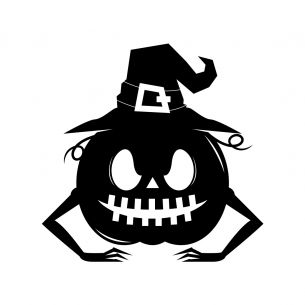 Stciker citrouille halloween