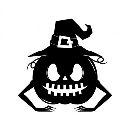Stciker citrouille halloween