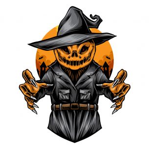 Stickers épouvantail 