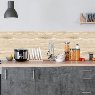 Crédence adhésive texture bois