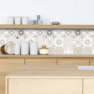 Crédence adhésive carreaux de ciment