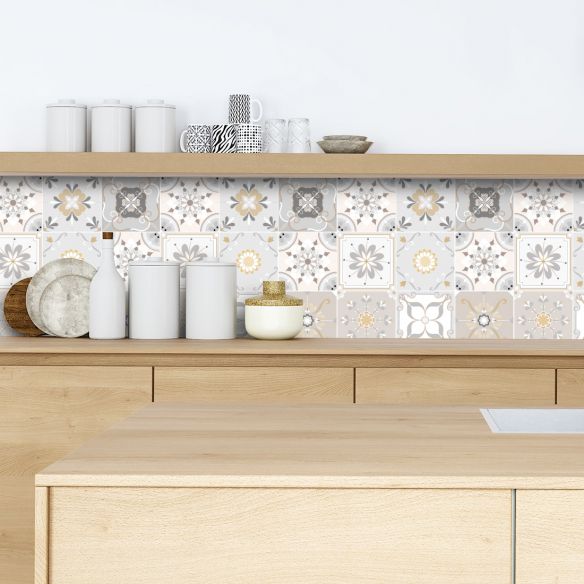 Crédence adhésive carreaux de ciment