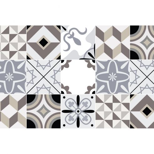 Crédence adhésive carreaux de ciment