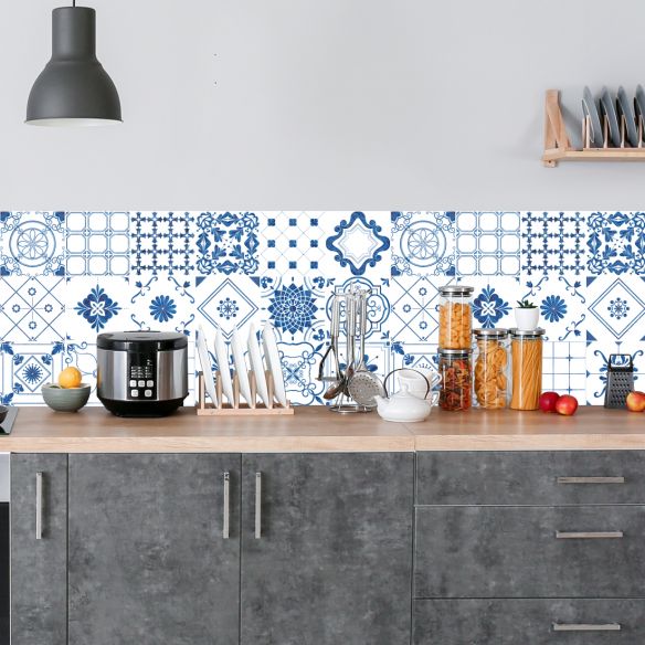 Crédence adhésive carreaux de ciment