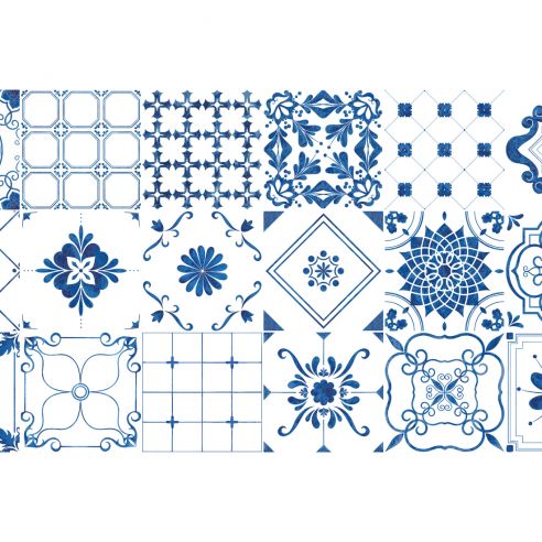 Crédence adhésive carreaux de ciment