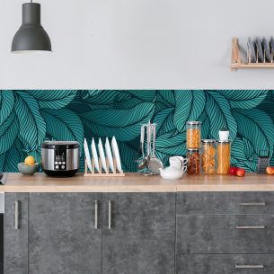 Crédence adhésive tropical