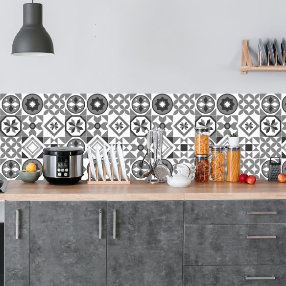 Crédence adhésive carreaux de ciment