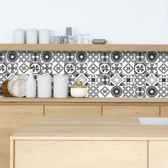 Crédence adhésive carreaux de ciment