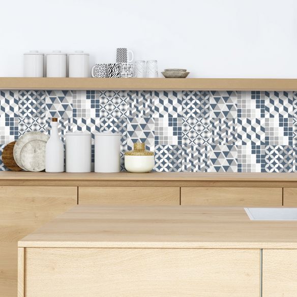 Crédence adhésive carreaux de ciment
