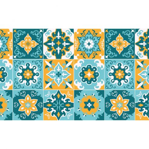 Crédence adhésive carrelage de ciment