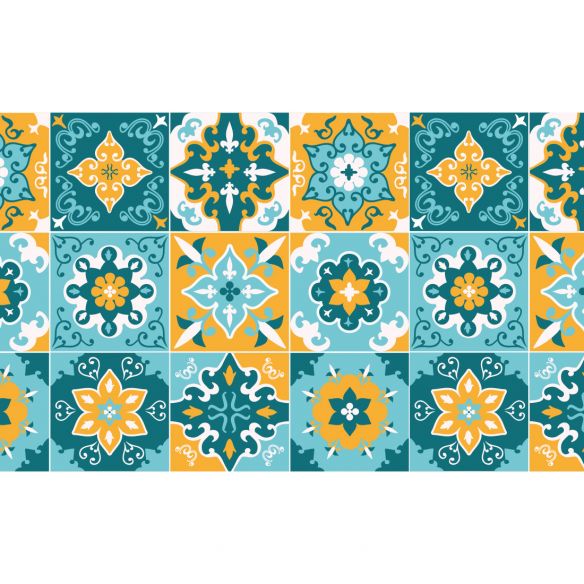 Crédence adhésive carrelage de ciment