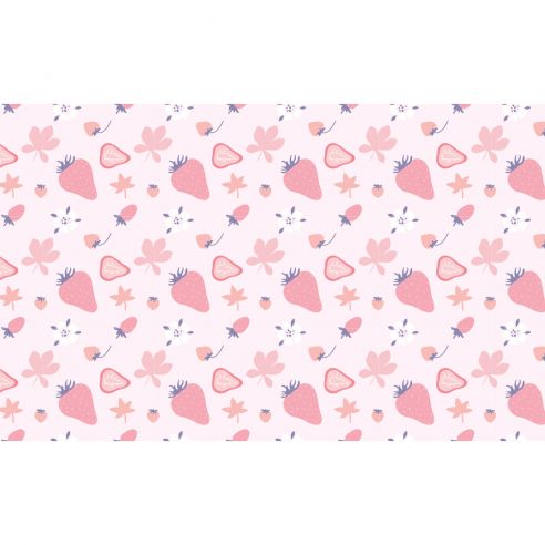 Crédence adhésive fraise 