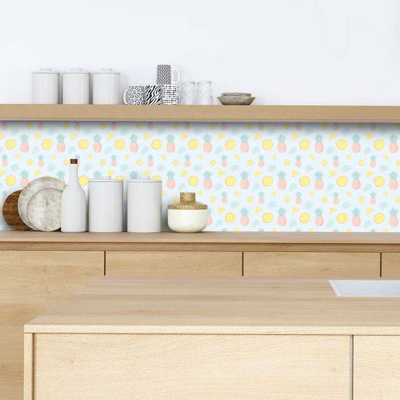 Crédence adhésive ananas