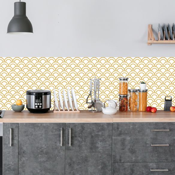 Crédence adhésive arches