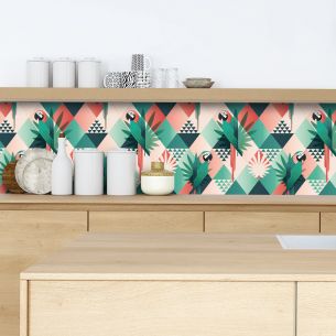 Crédence adhésive tropical 2